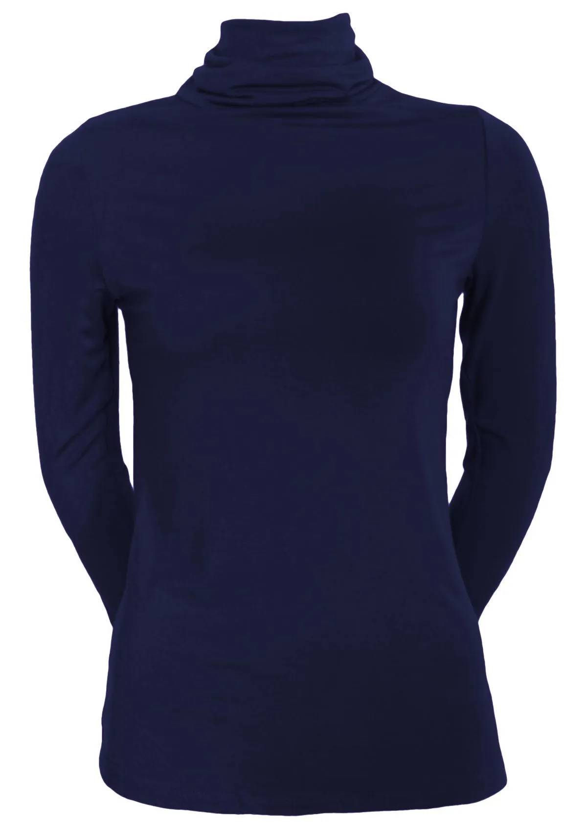 Turtleneck Top Navy Blue