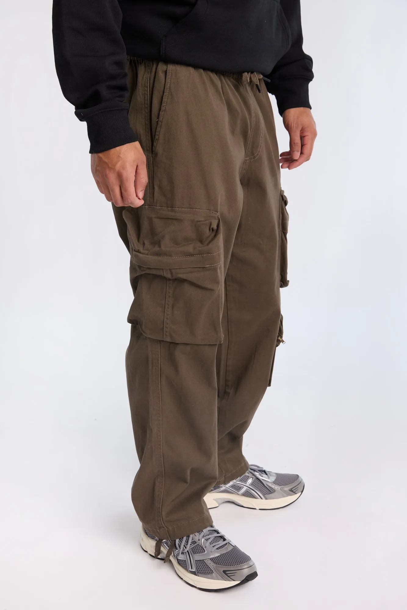 Utility Zip Cargo Twill Pants