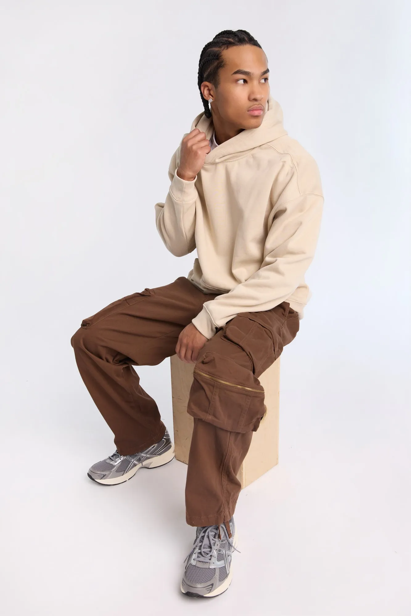 Utility Zip Cargo Twill Pants