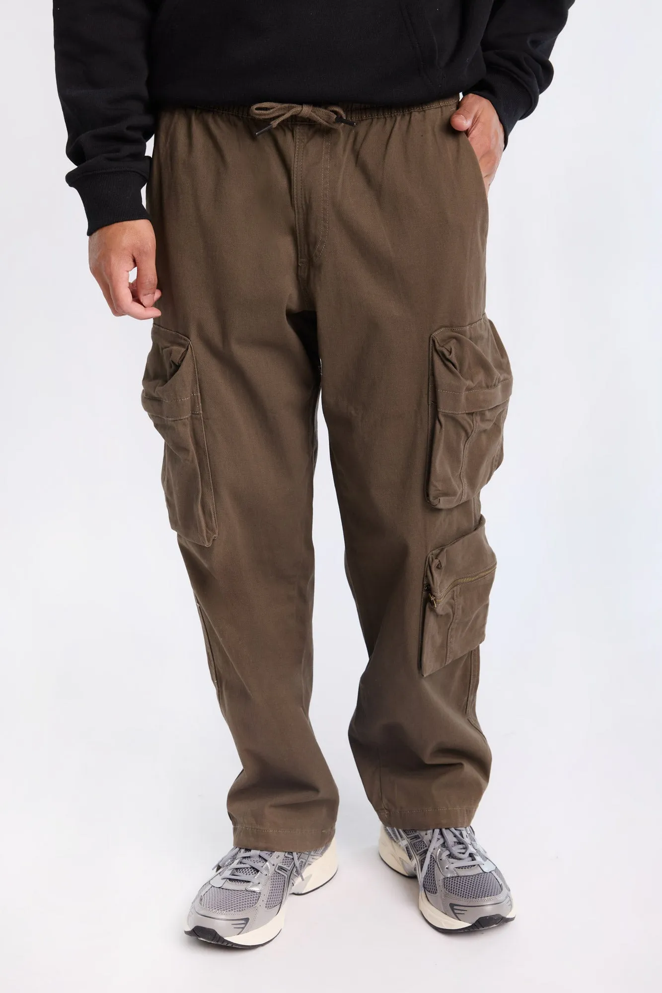 Utility Zip Cargo Twill Pants