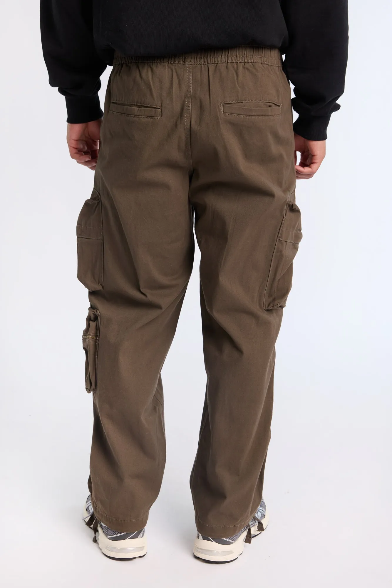 Utility Zip Cargo Twill Pants