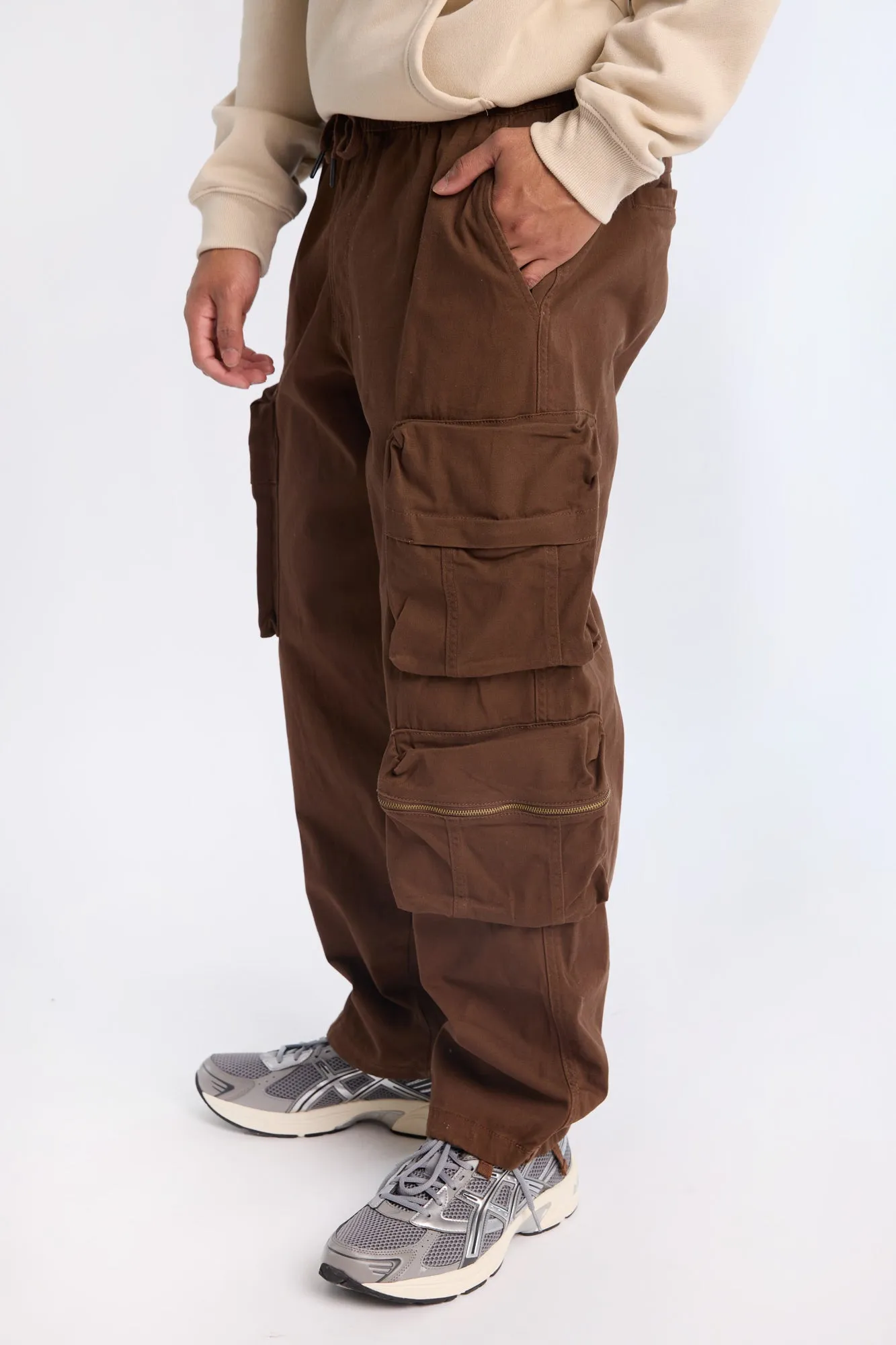 Utility Zip Cargo Twill Pants