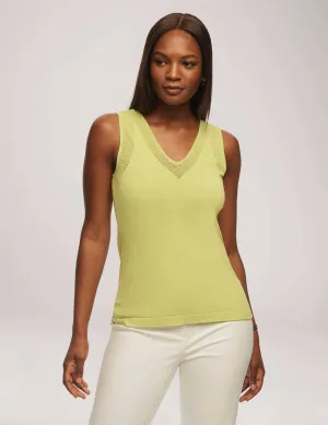 V-Neck Mesh Tank Top- Sale