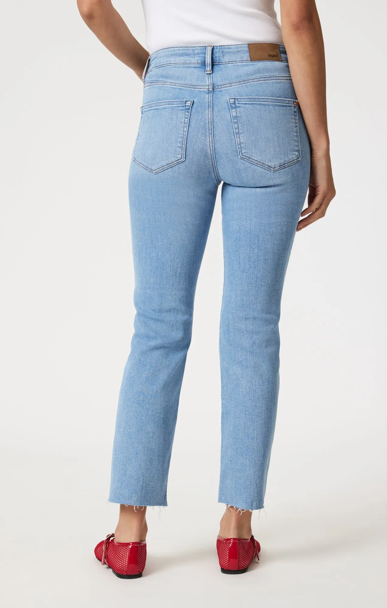 VIOLA STRAIGHT LEG IN LIGHT BRUSHED FLEX BLUE
