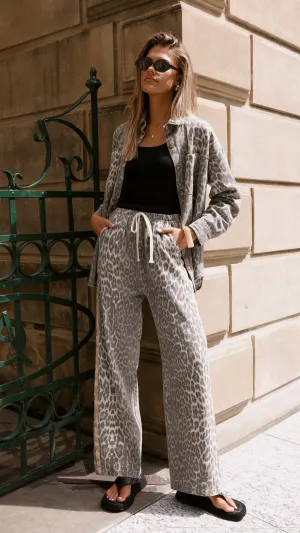 Vox Pants - Leopard Print