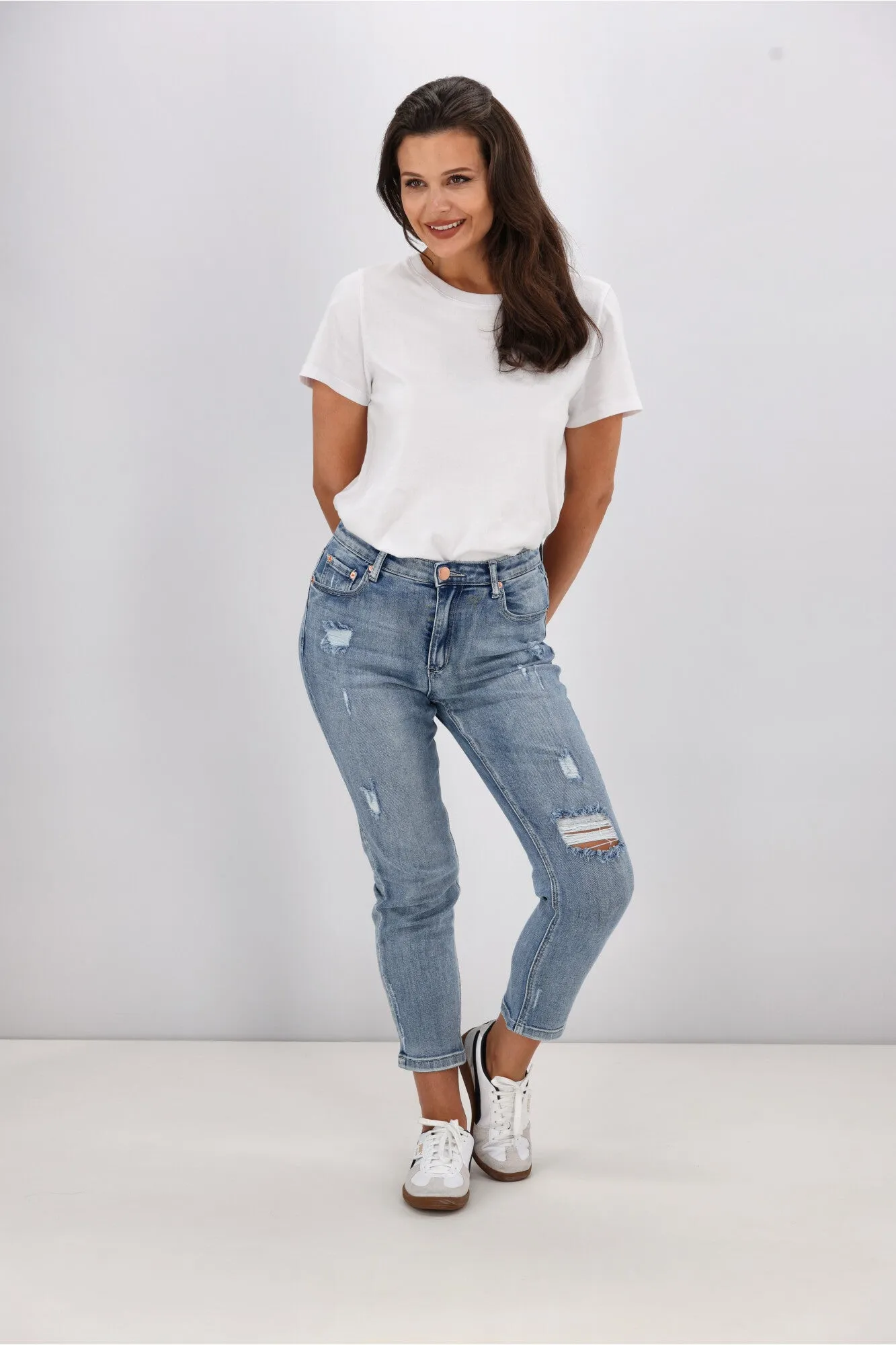 Wakee Denim Scarlett Jeans Washed Blue