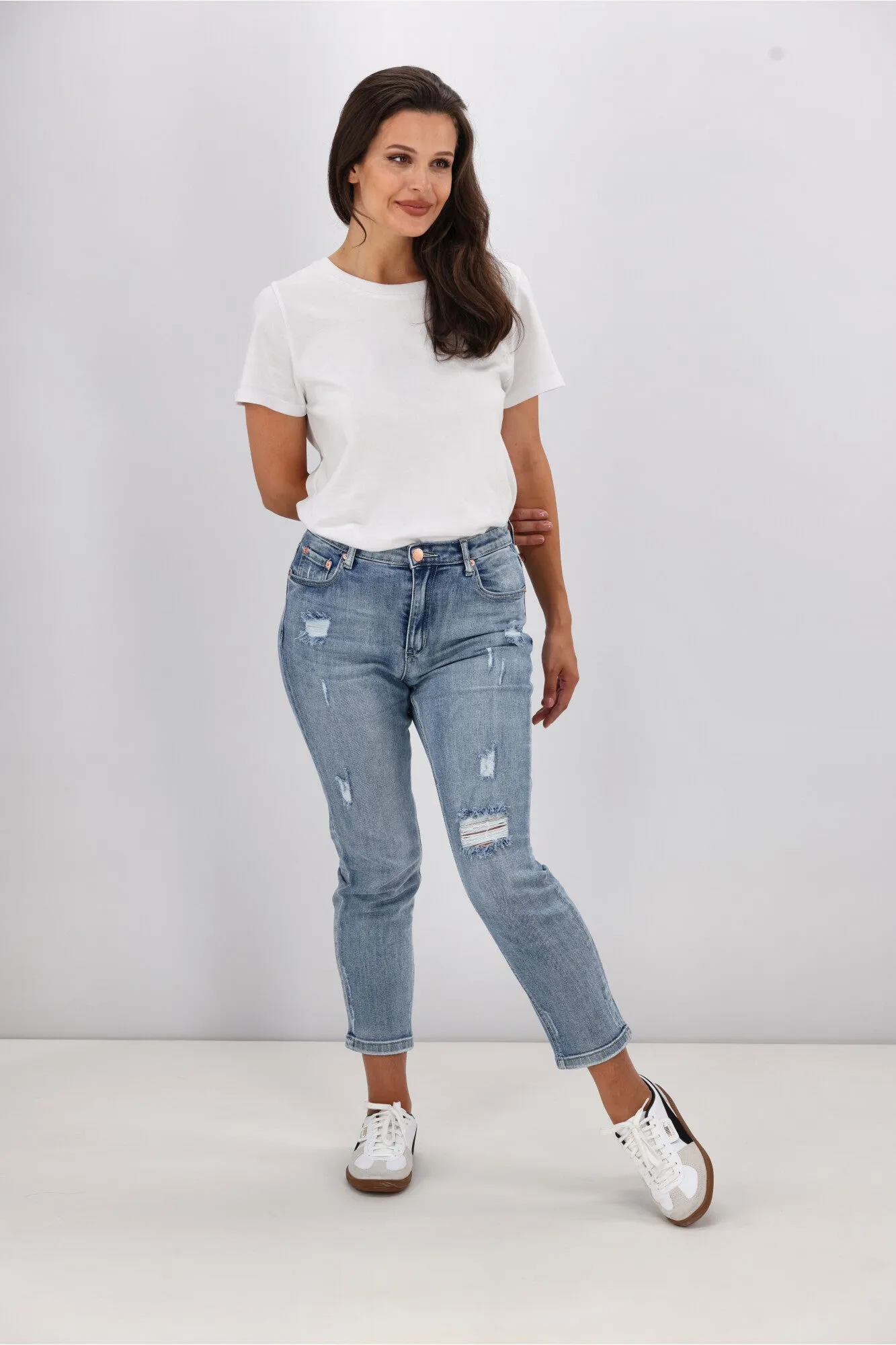 Wakee Denim Scarlett Jeans Washed Blue