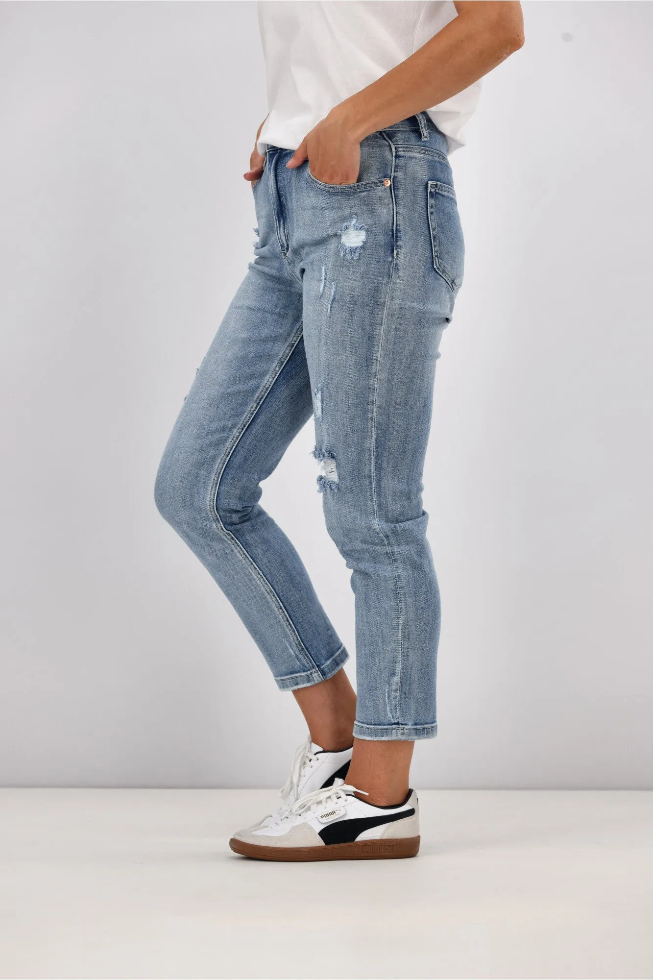 Wakee Denim Scarlett Jeans Washed Blue