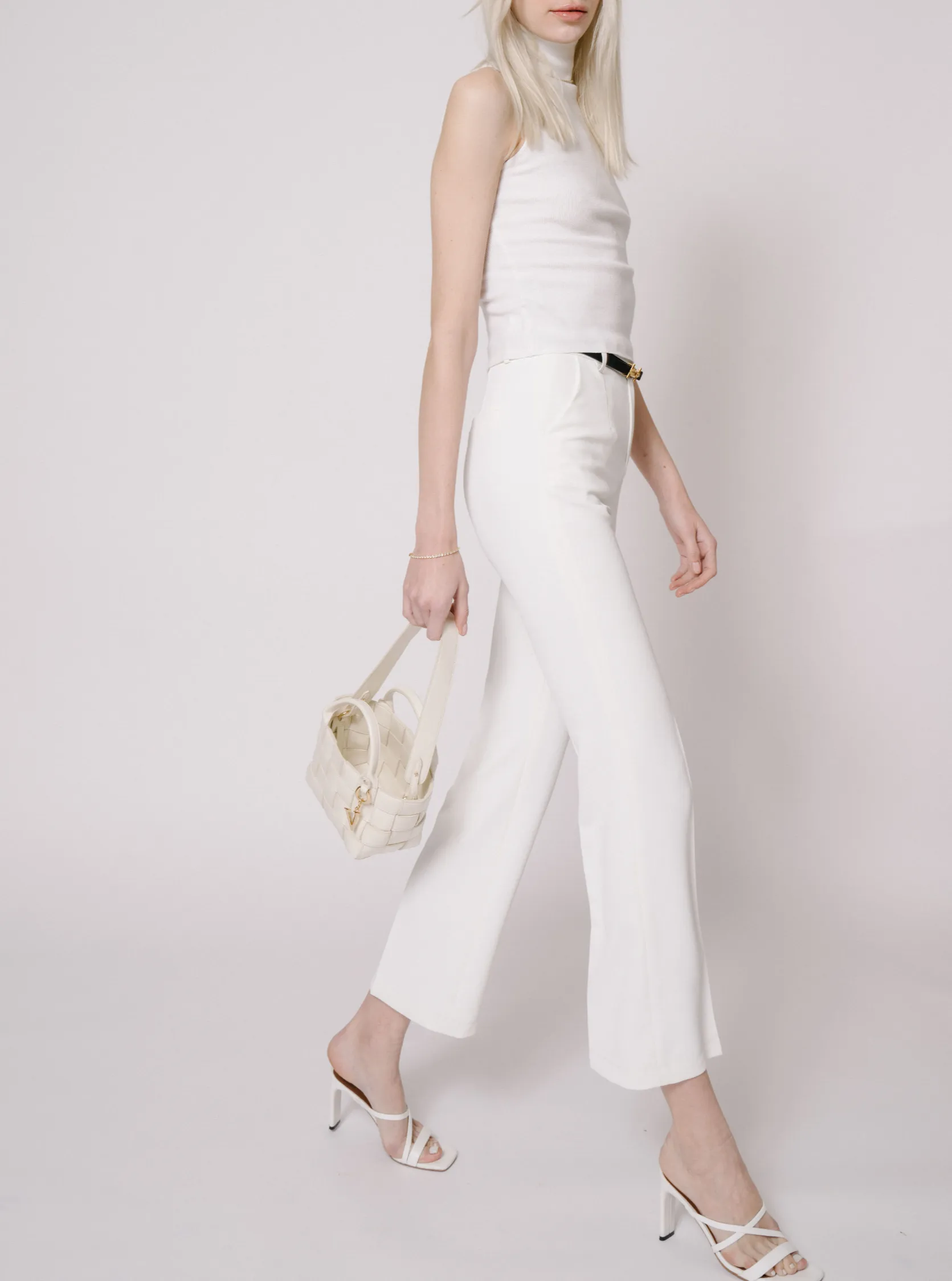 White Posh Suit Pants (Final Sale)