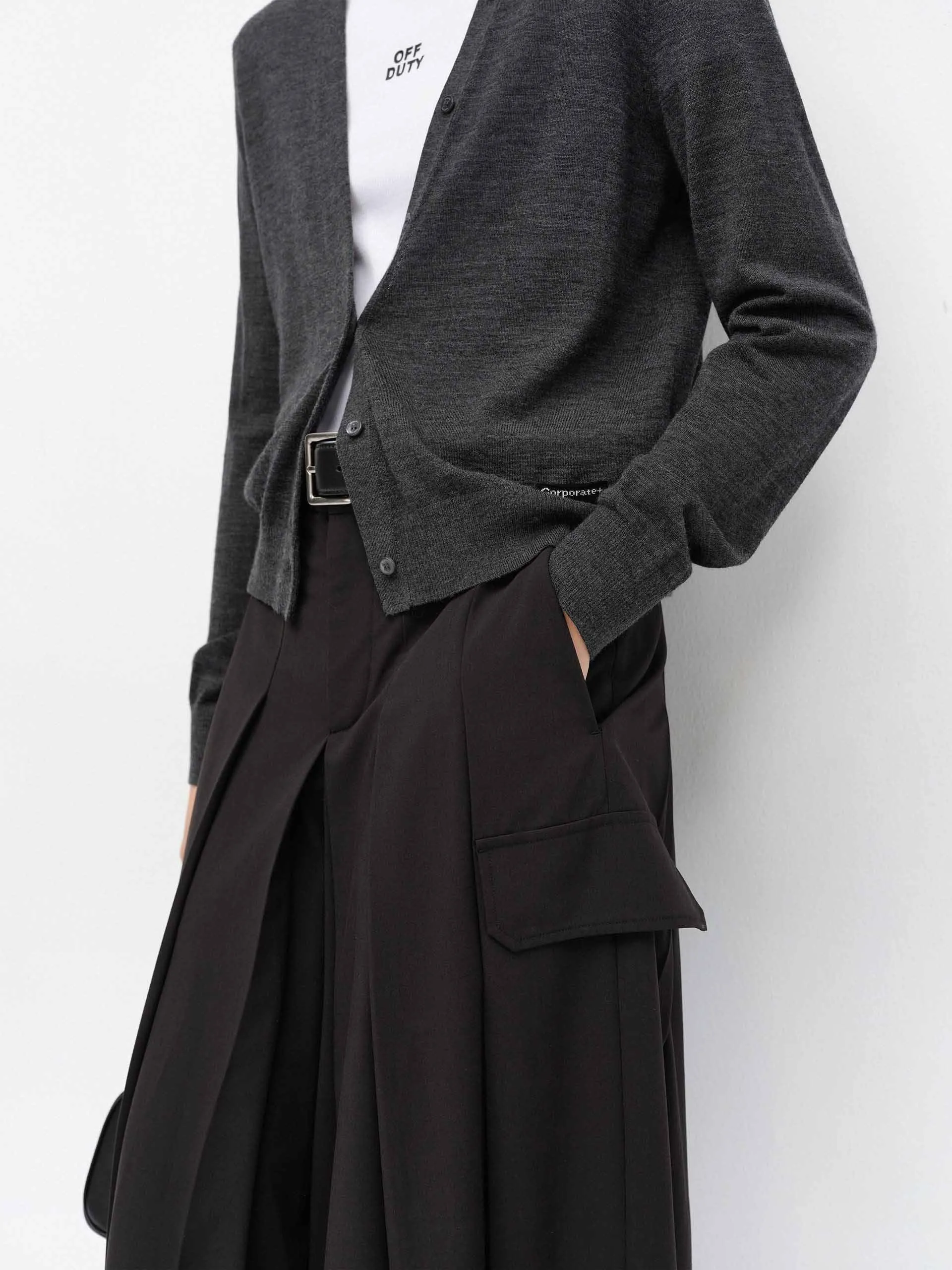 Wide Leg Pleated Pants