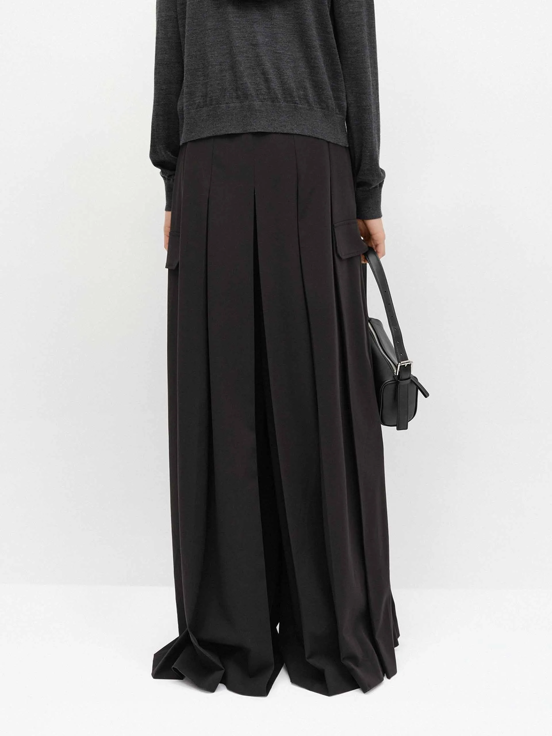 Wide Leg Pleated Pants