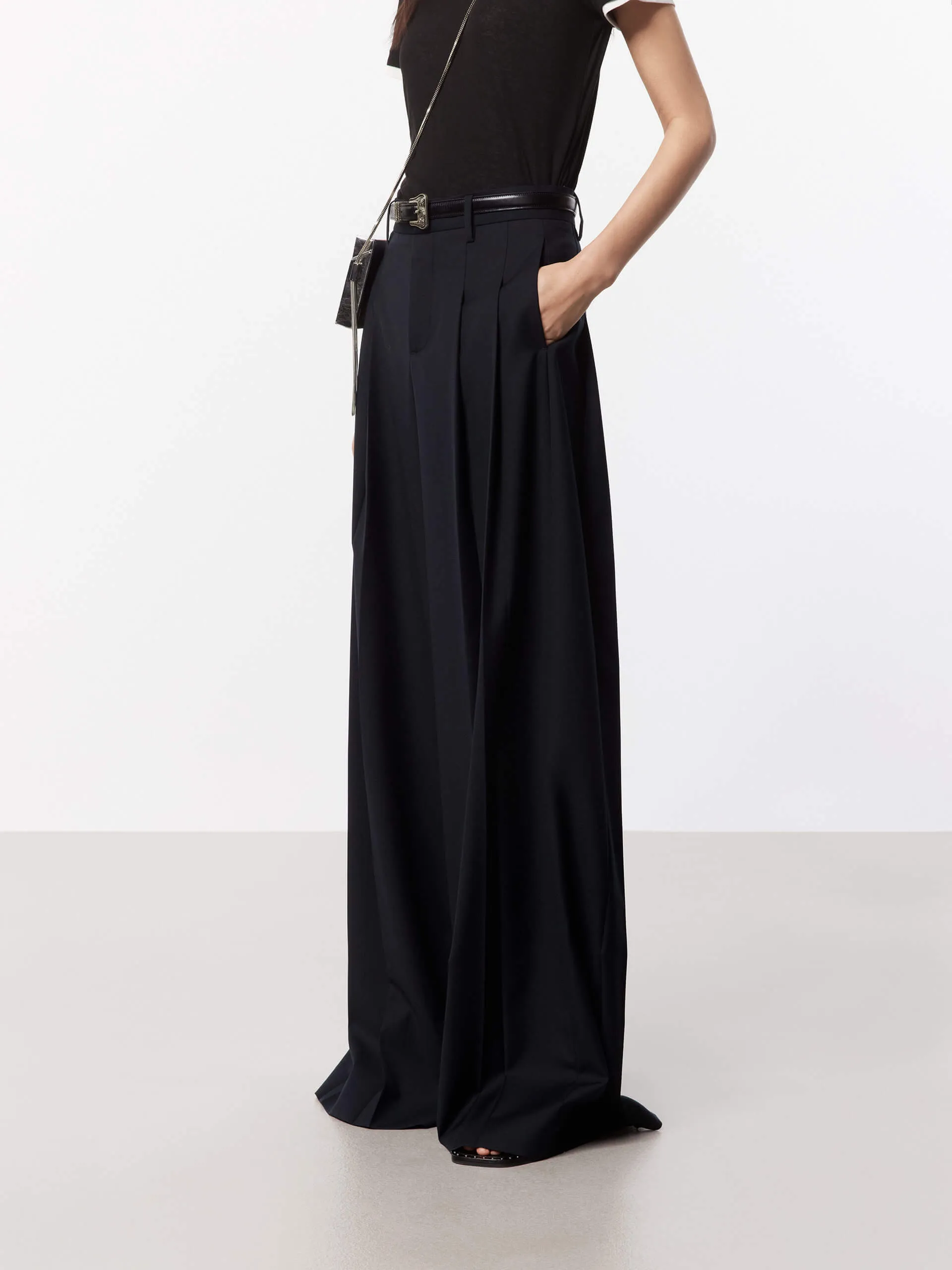 Wide Leg Pleated Pants