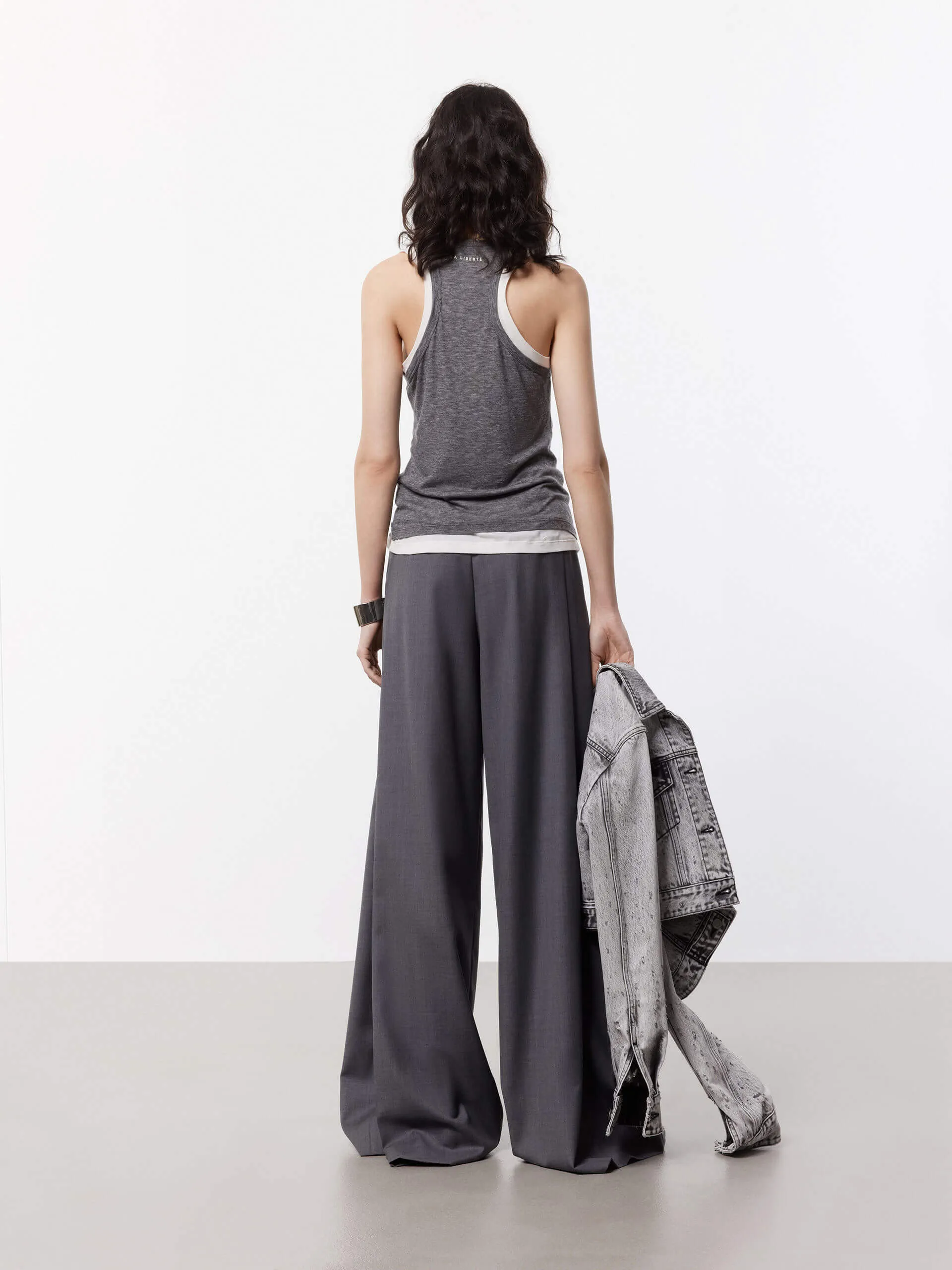 Wide Leg Pleated Pants