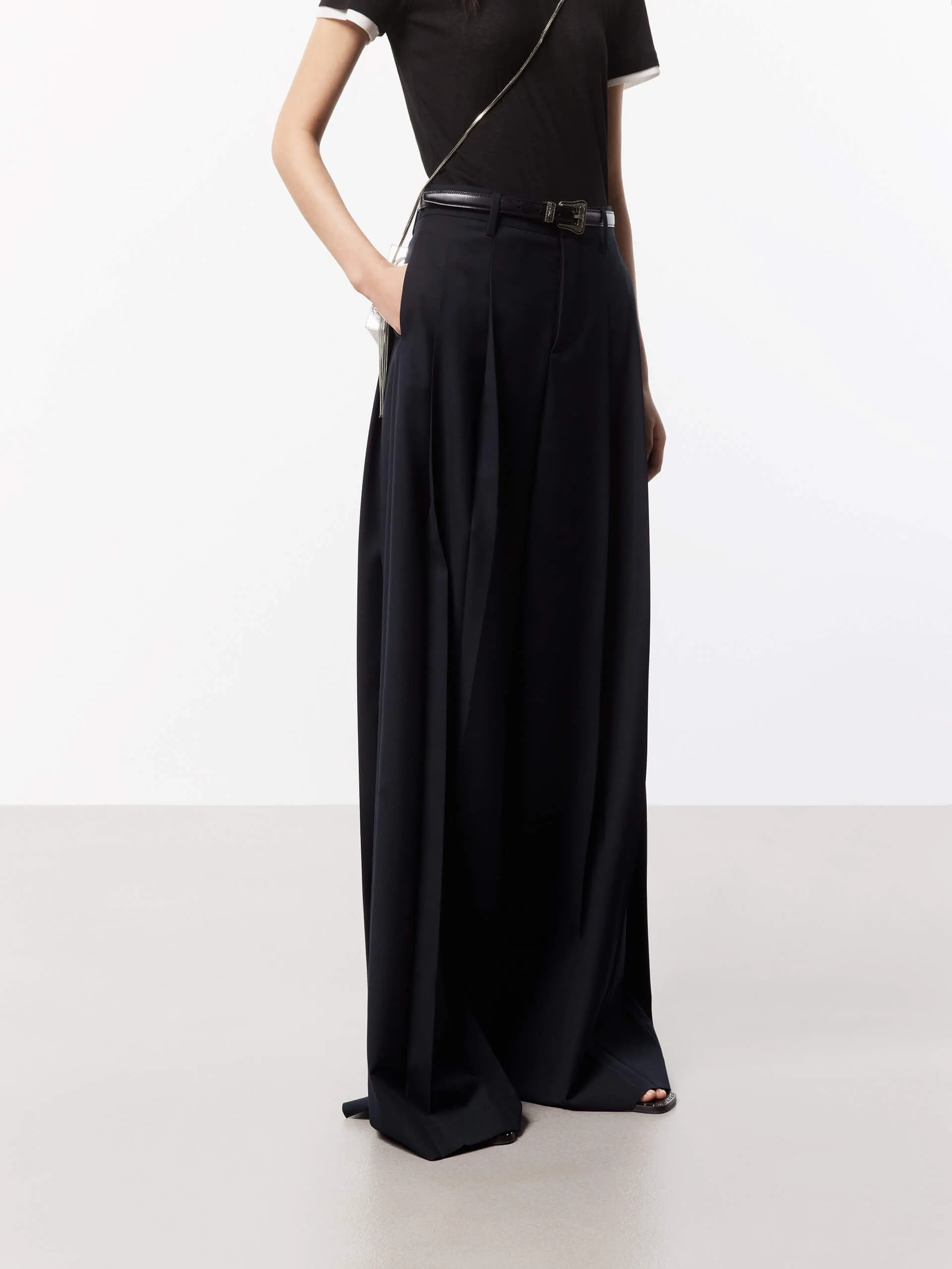 Wide Leg Pleated Pants