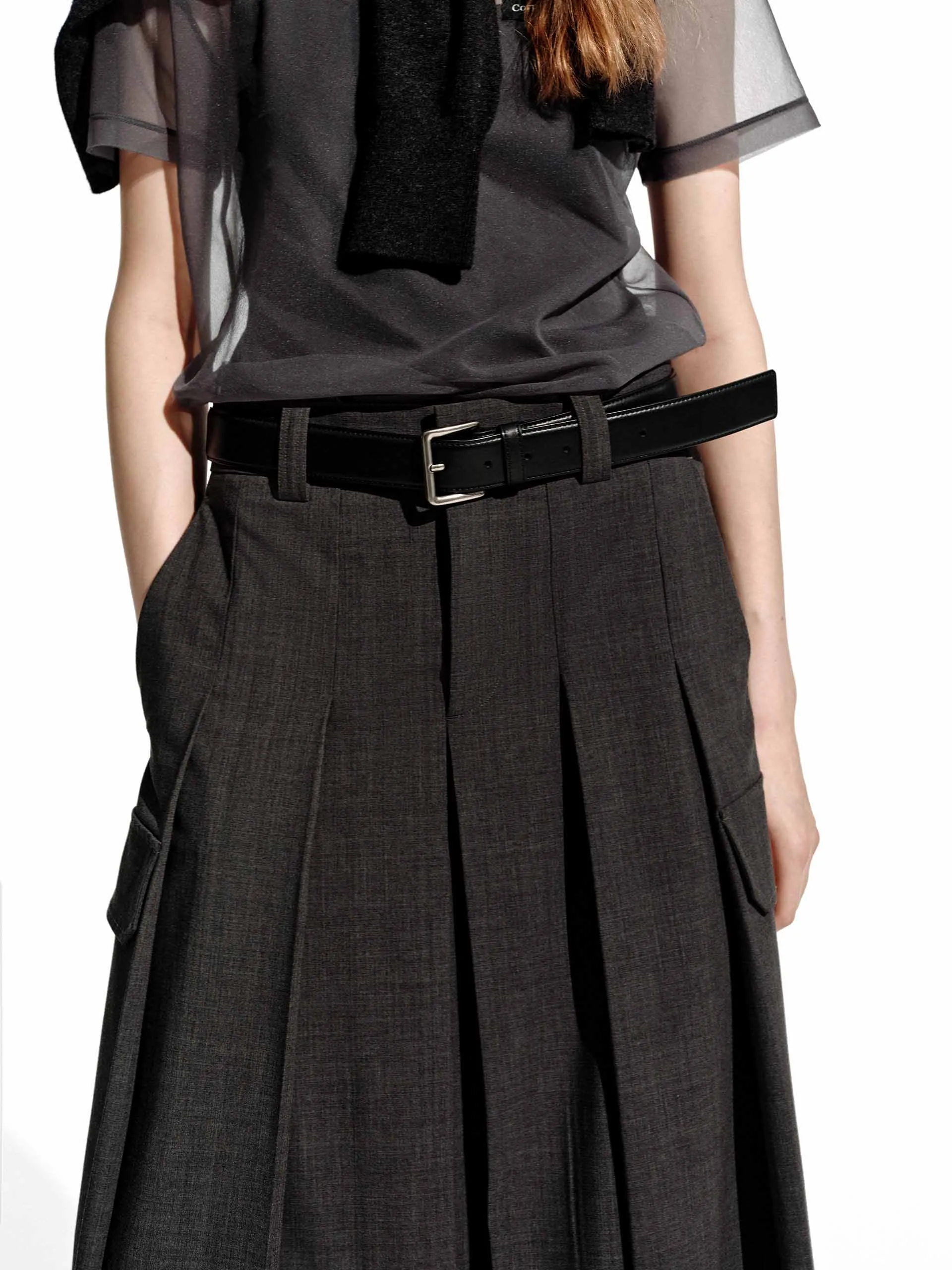 Wide Leg Pleated Pants