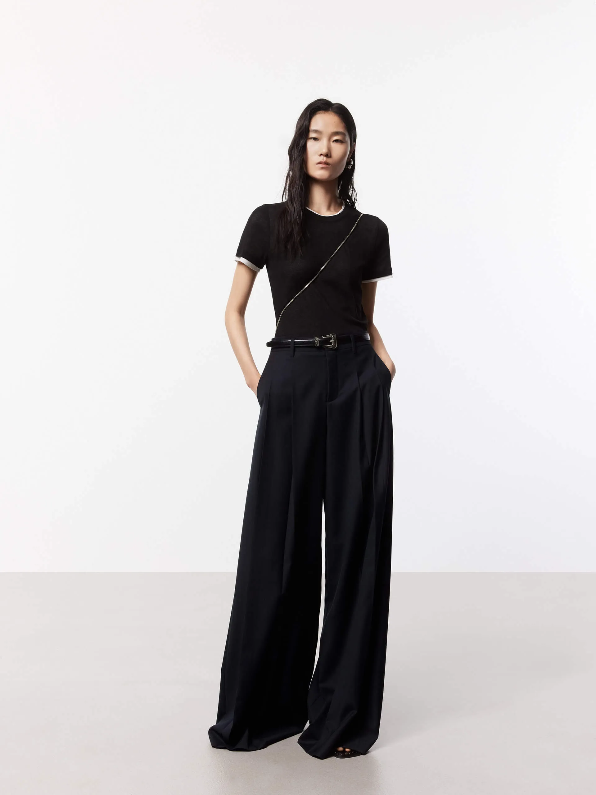 Wide Leg Pleated Pants