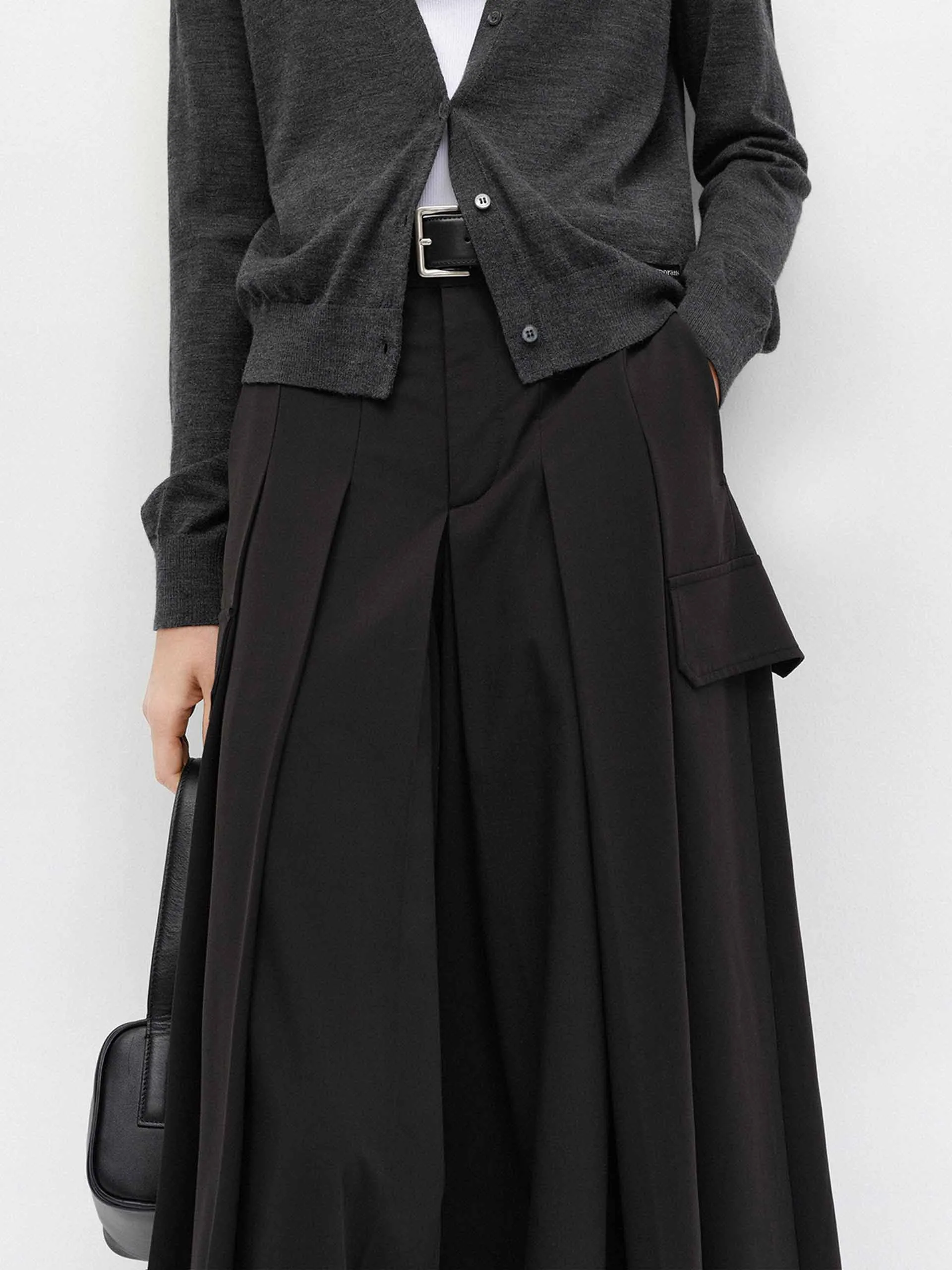 Wide Leg Pleated Pants
