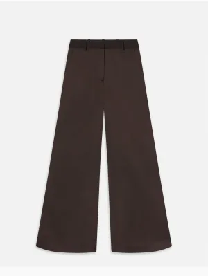 Wide Leg Trouser -- Espresso