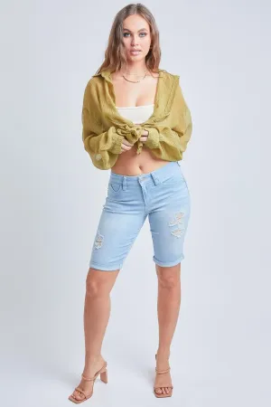 Women's WannaBettaButt Cuffed Bermuda Shorts