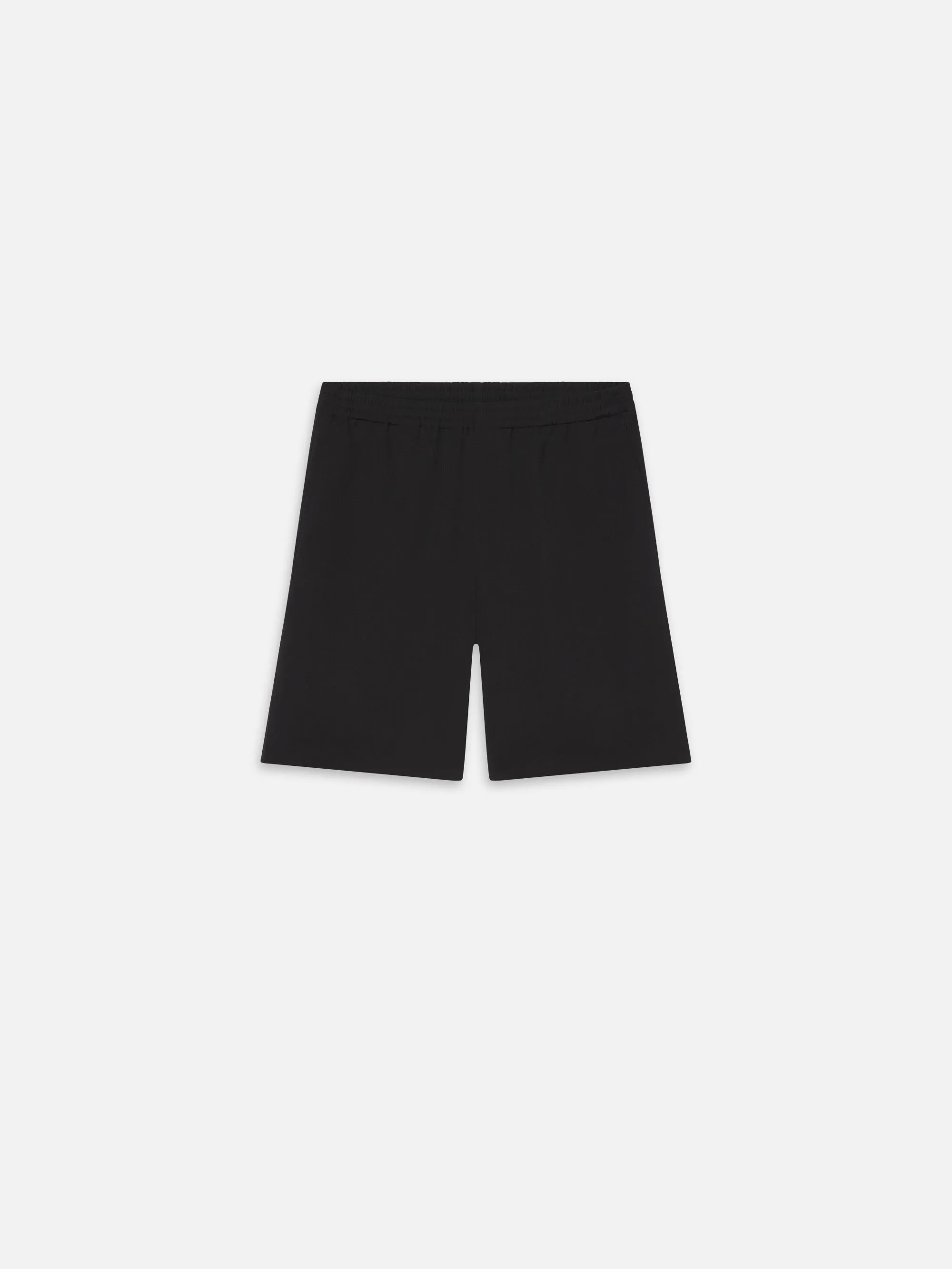 Wool Relaxed Shorts -- Black