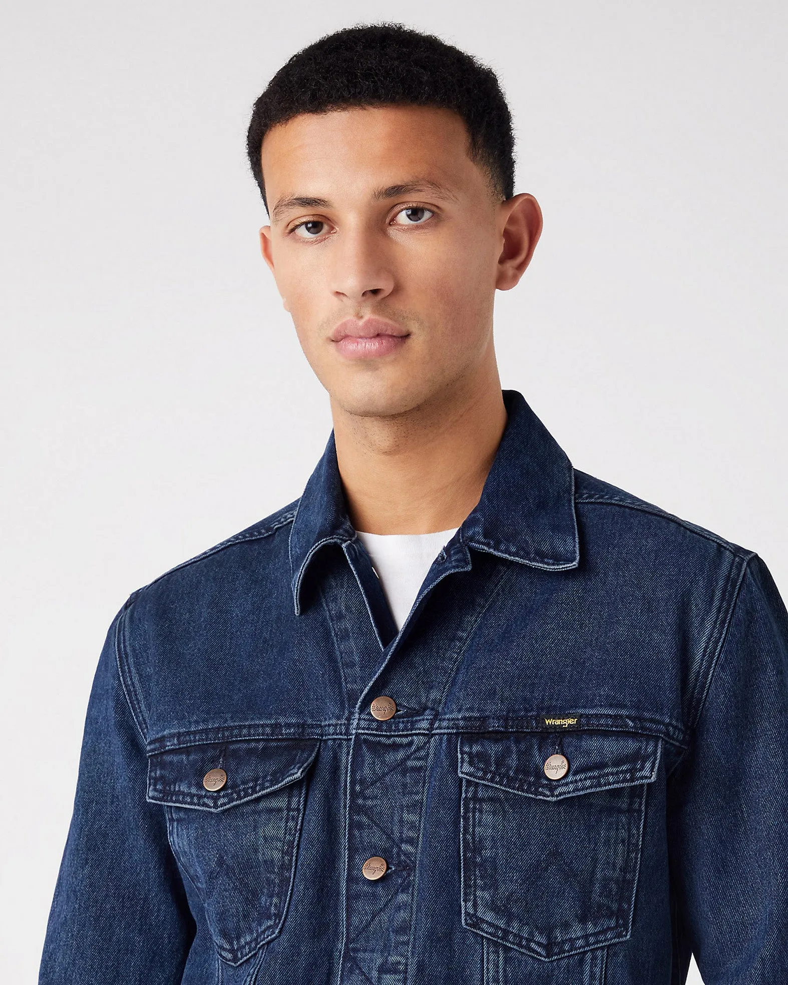 Wrangler Authentic Western Denim Jacket - Coalblue Stone
