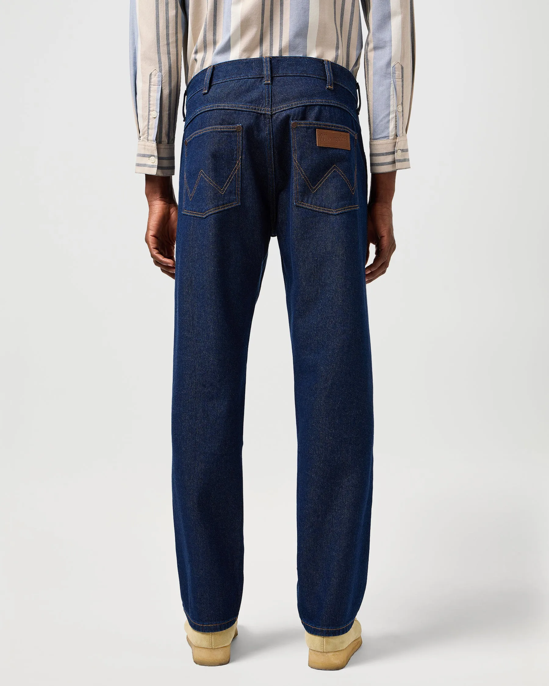 Wrangler Frontier Lightweight Relaxed Straight Mens Jeans - Rinsed Night