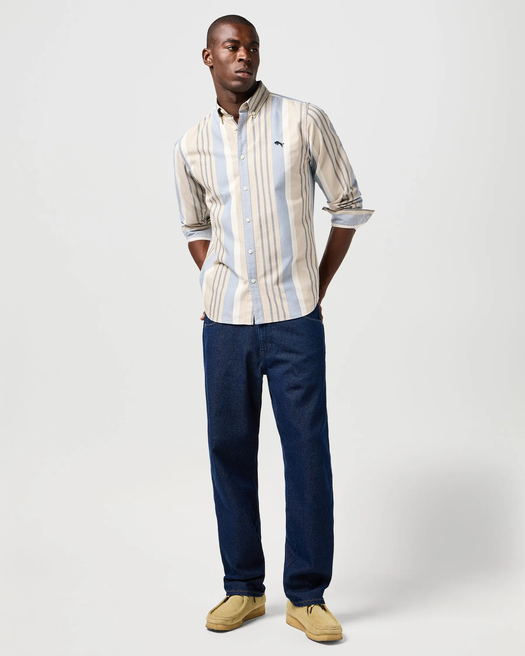 Wrangler Frontier Lightweight Relaxed Straight Mens Jeans - Rinsed Night
