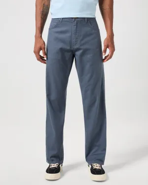 Wrangler Frontier Relaxed Straight Mens Cotton Twill Trousers - Turbulence