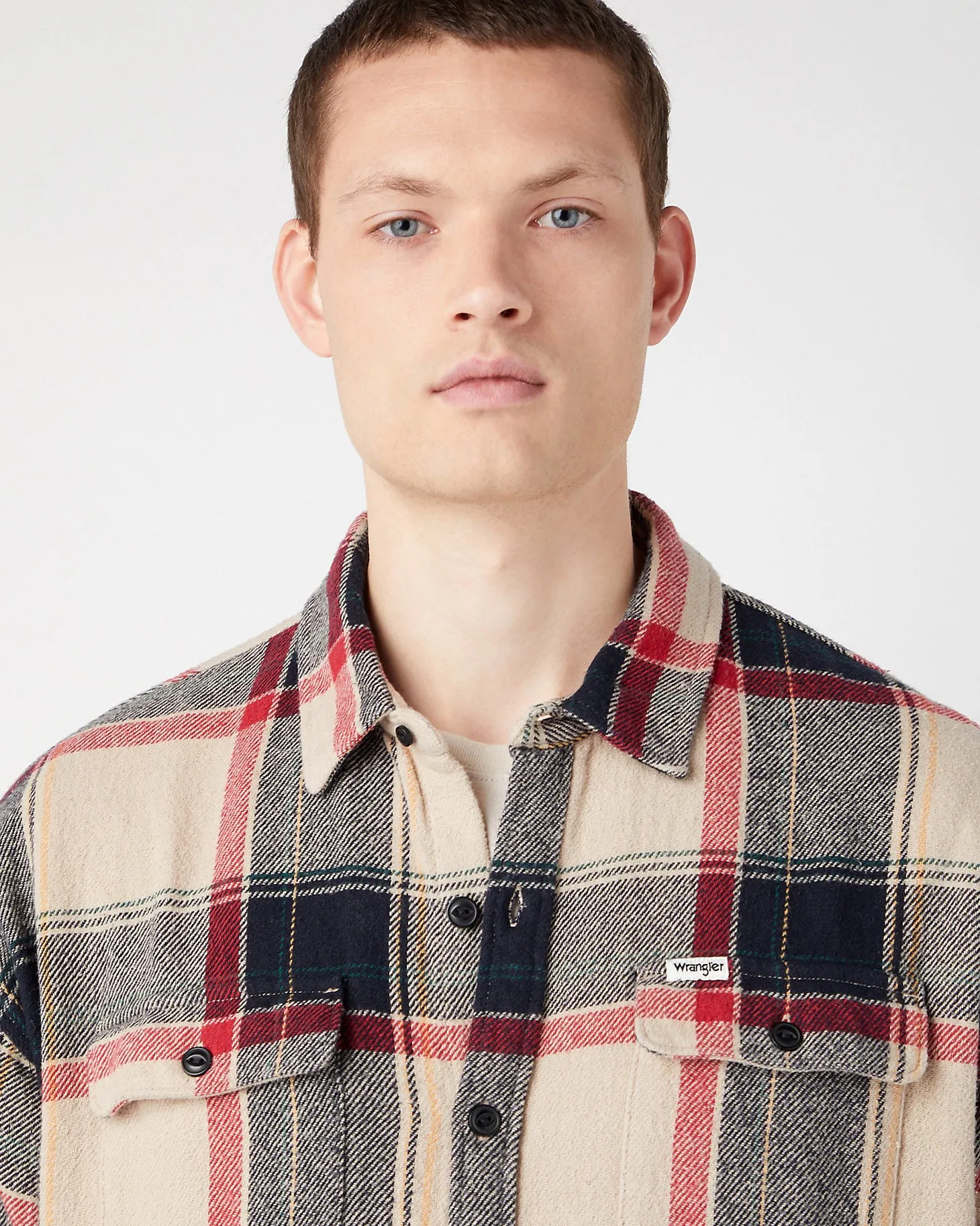 Wrangler Heavy Neppy Twill Overshirt - Black