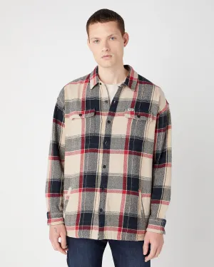 Wrangler Heavy Neppy Twill Overshirt - Black