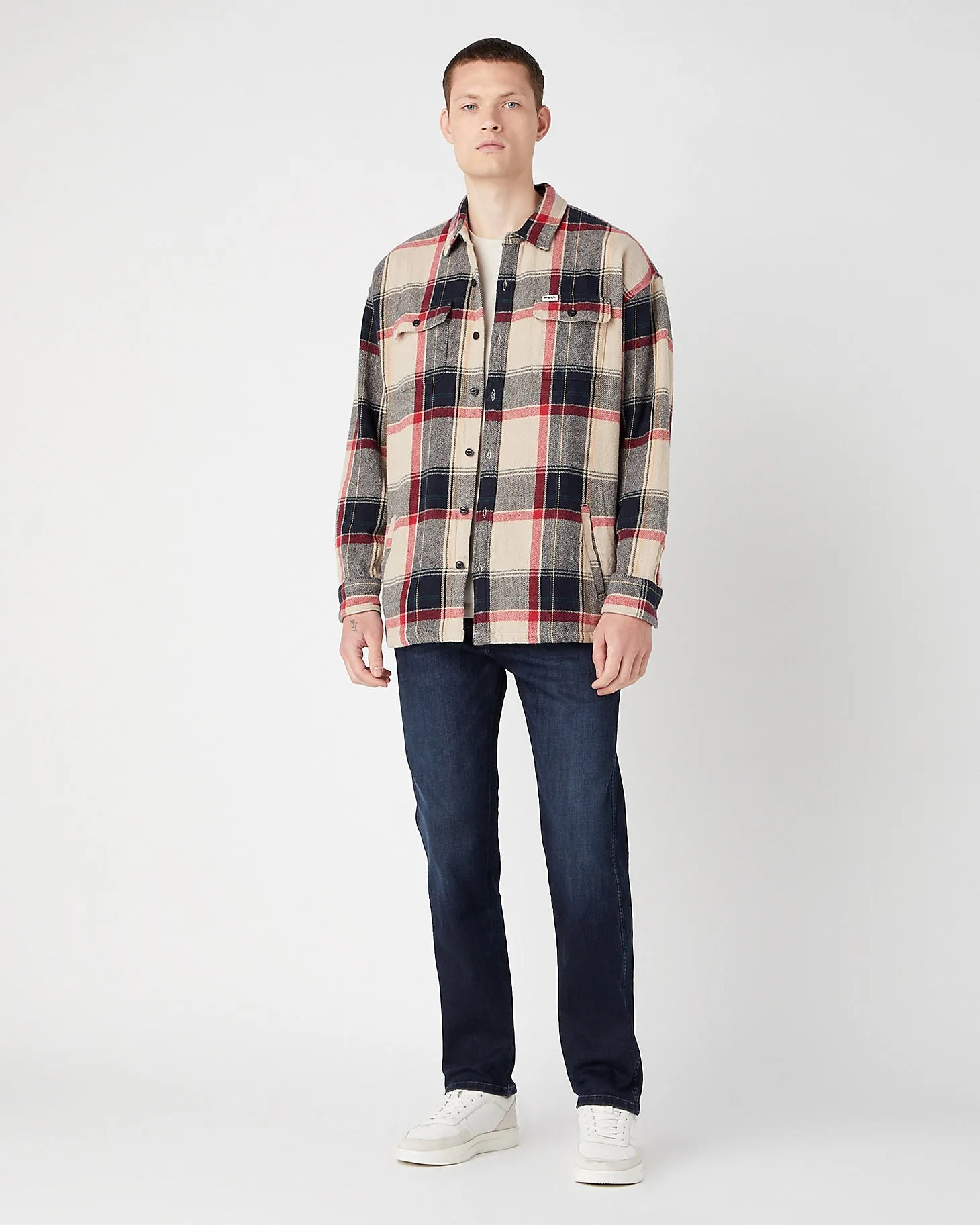 Wrangler Heavy Neppy Twill Overshirt - Black