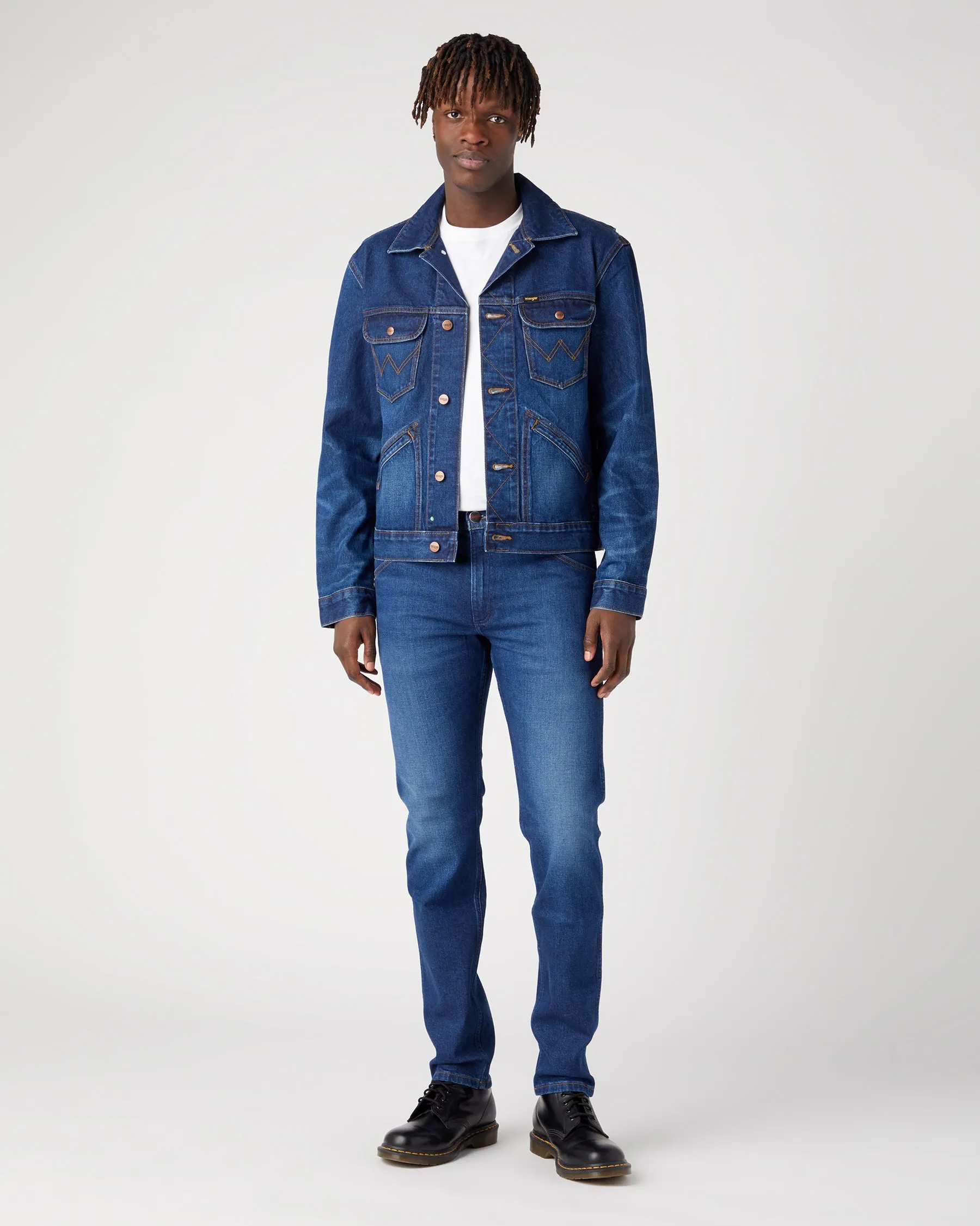 Wrangler Icons 124MJ Western Denim Jacket - Far Away