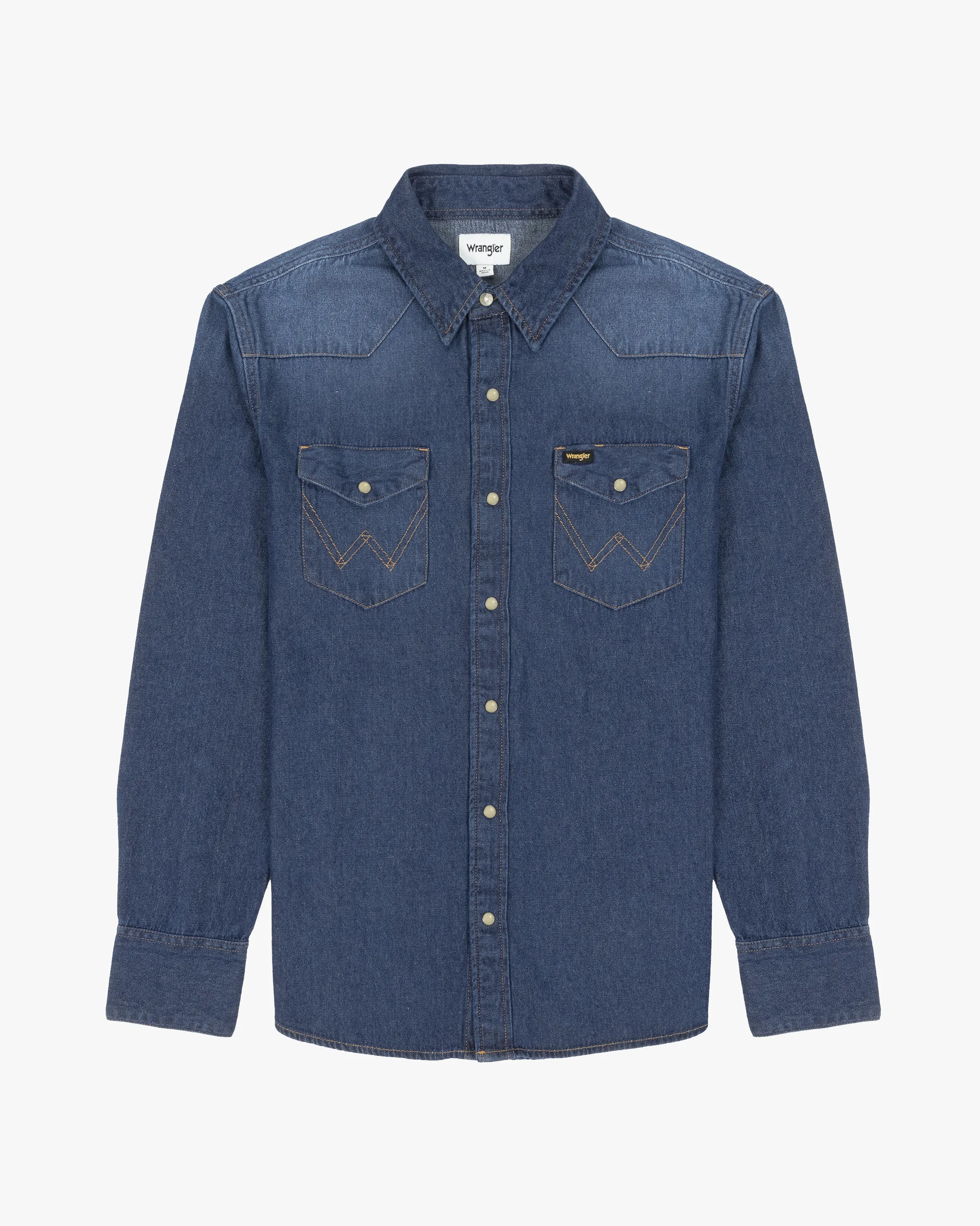 Wrangler Icons 27MW Western Denim Shirt - Darkstone
