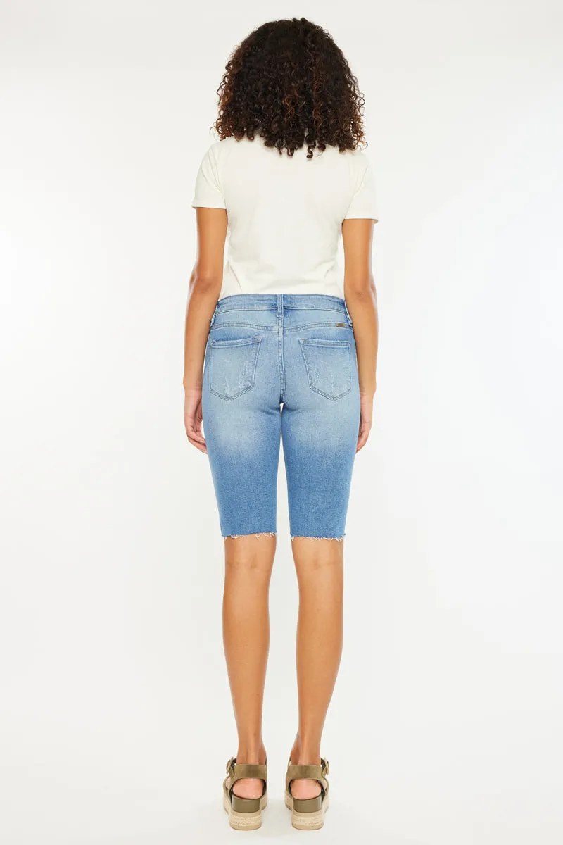 Yara Mid Rise Bermuda Shorts