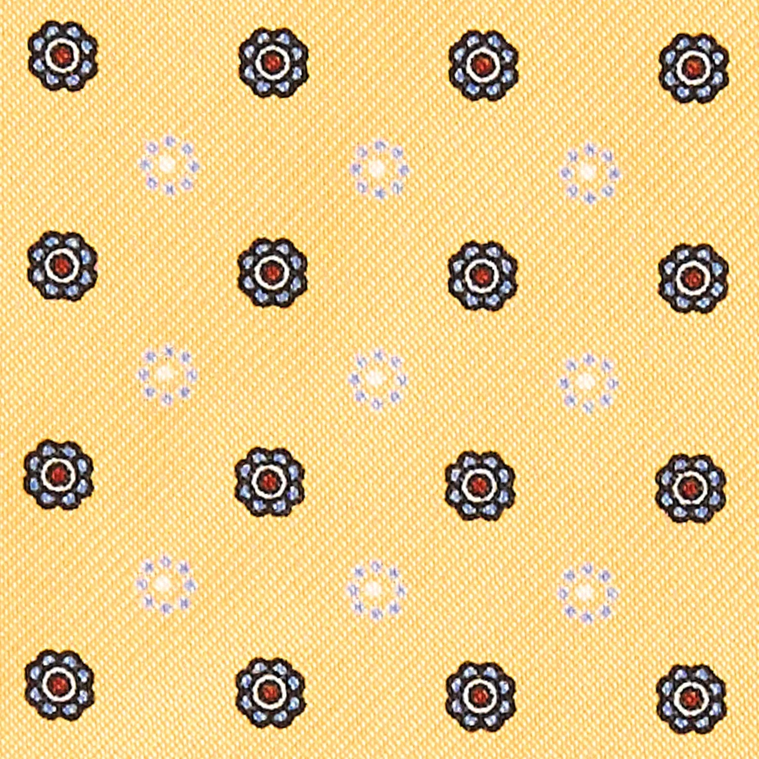 YELLOW SILK ASCOT TIE