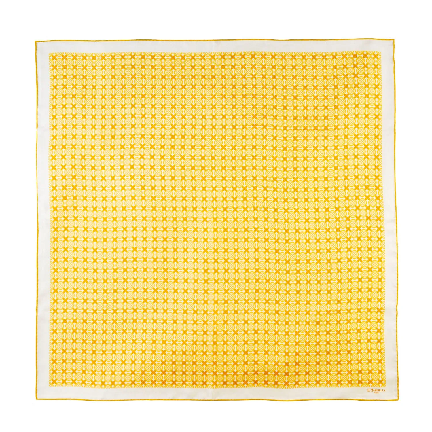YELLOW SILK SCARF 90