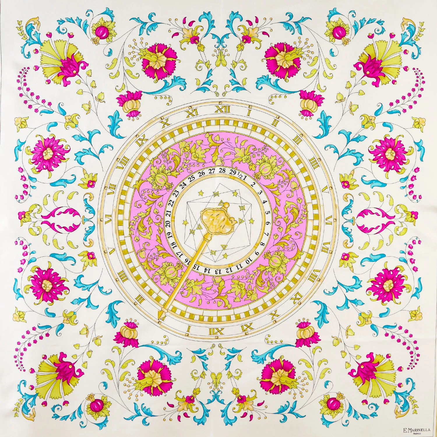 YELLOW SILK SCARF 90
