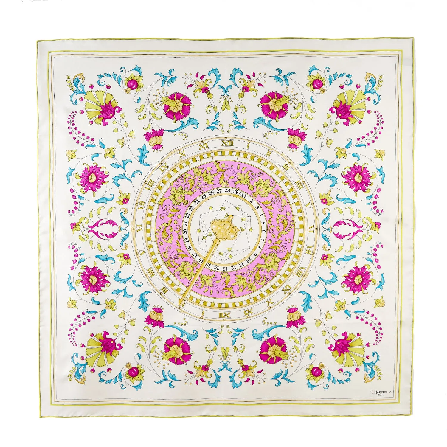 YELLOW SILK SCARF 90