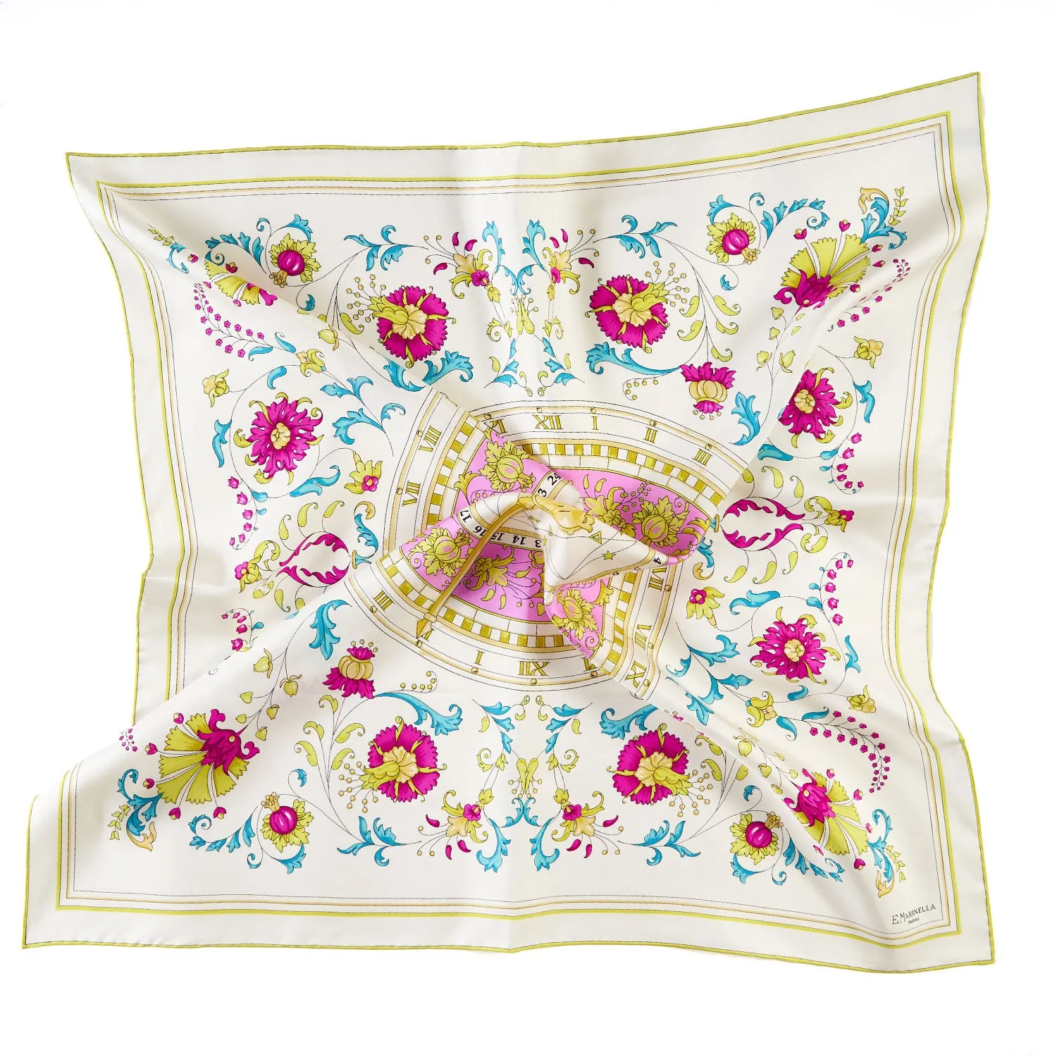 YELLOW SILK SCARF 90