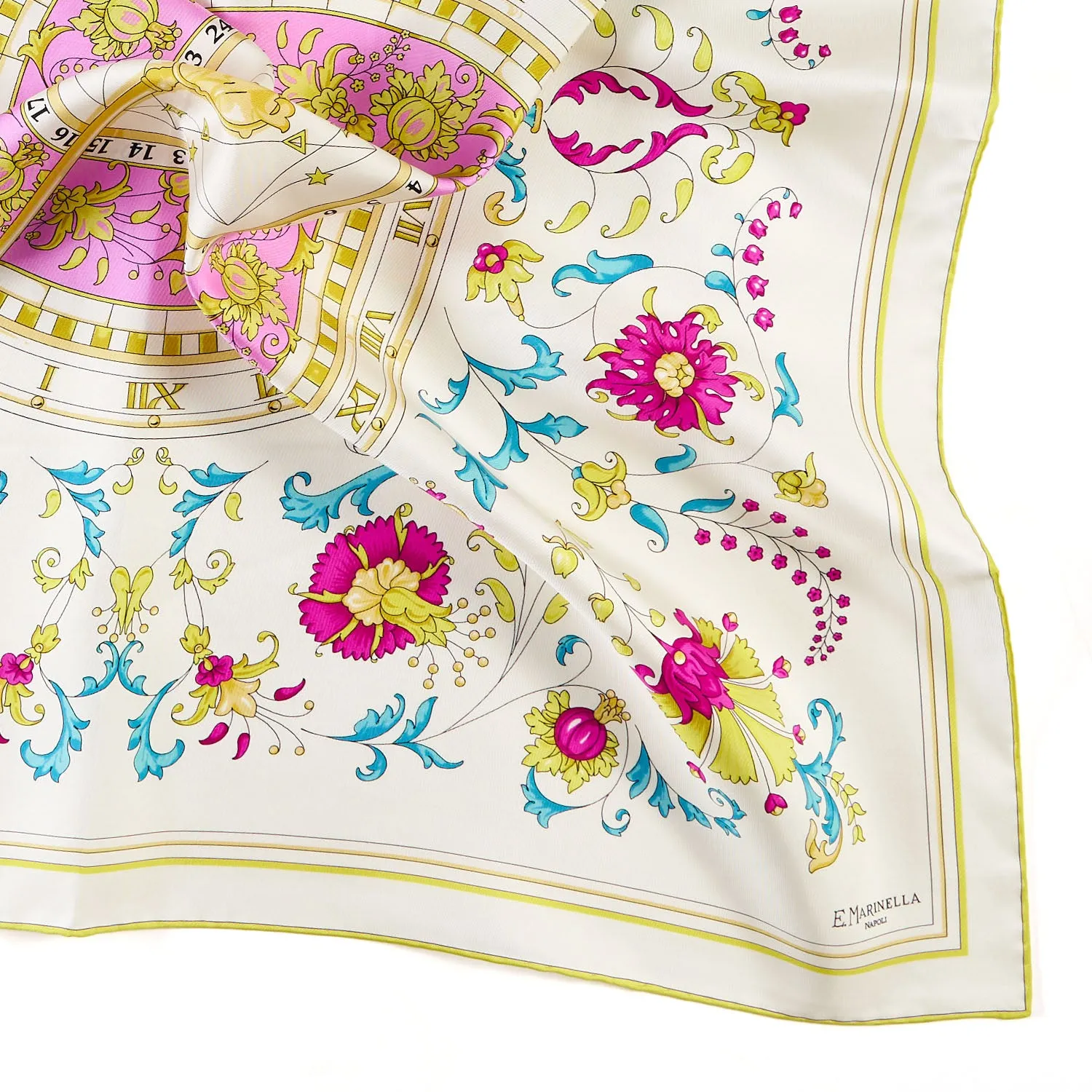 YELLOW SILK SCARF 90