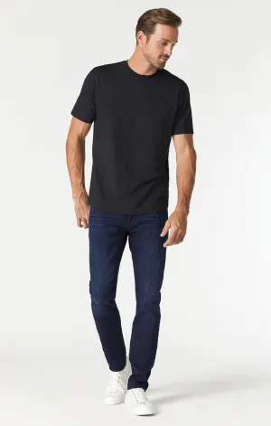 ZACH STRAIGHT LEG IN DEEP BLUE BLACK TONAL WILLIAMSBURG