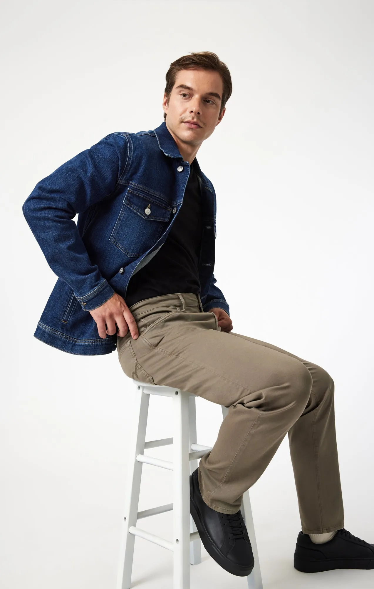 ZACH STRAIGHT LEG IN OLIVE CASUAL TWILL