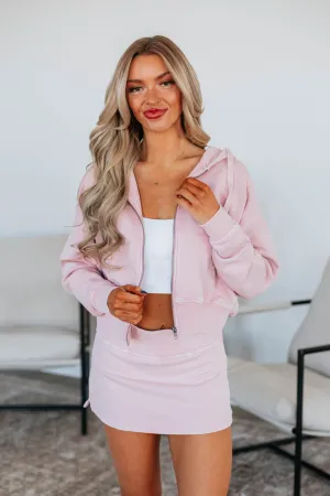 Zali Washed Jacket - Blush