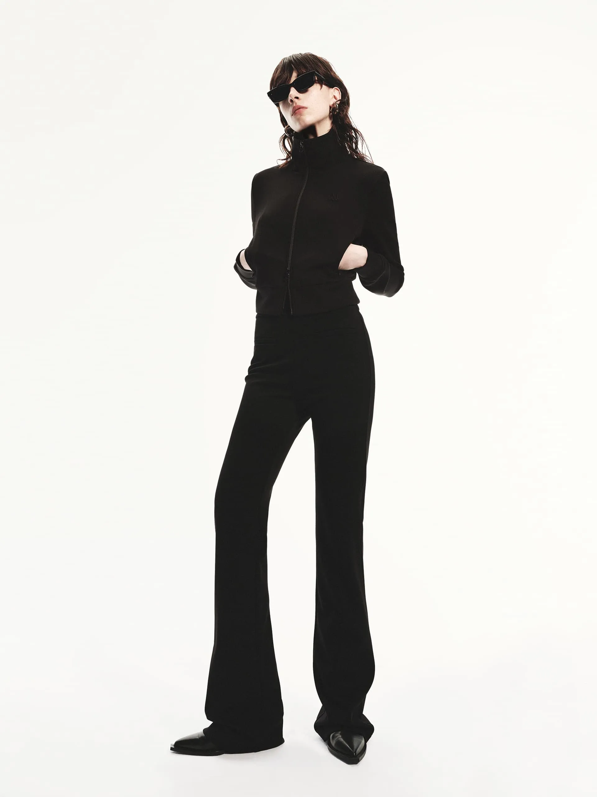 Zip Closure Fitted Jacket