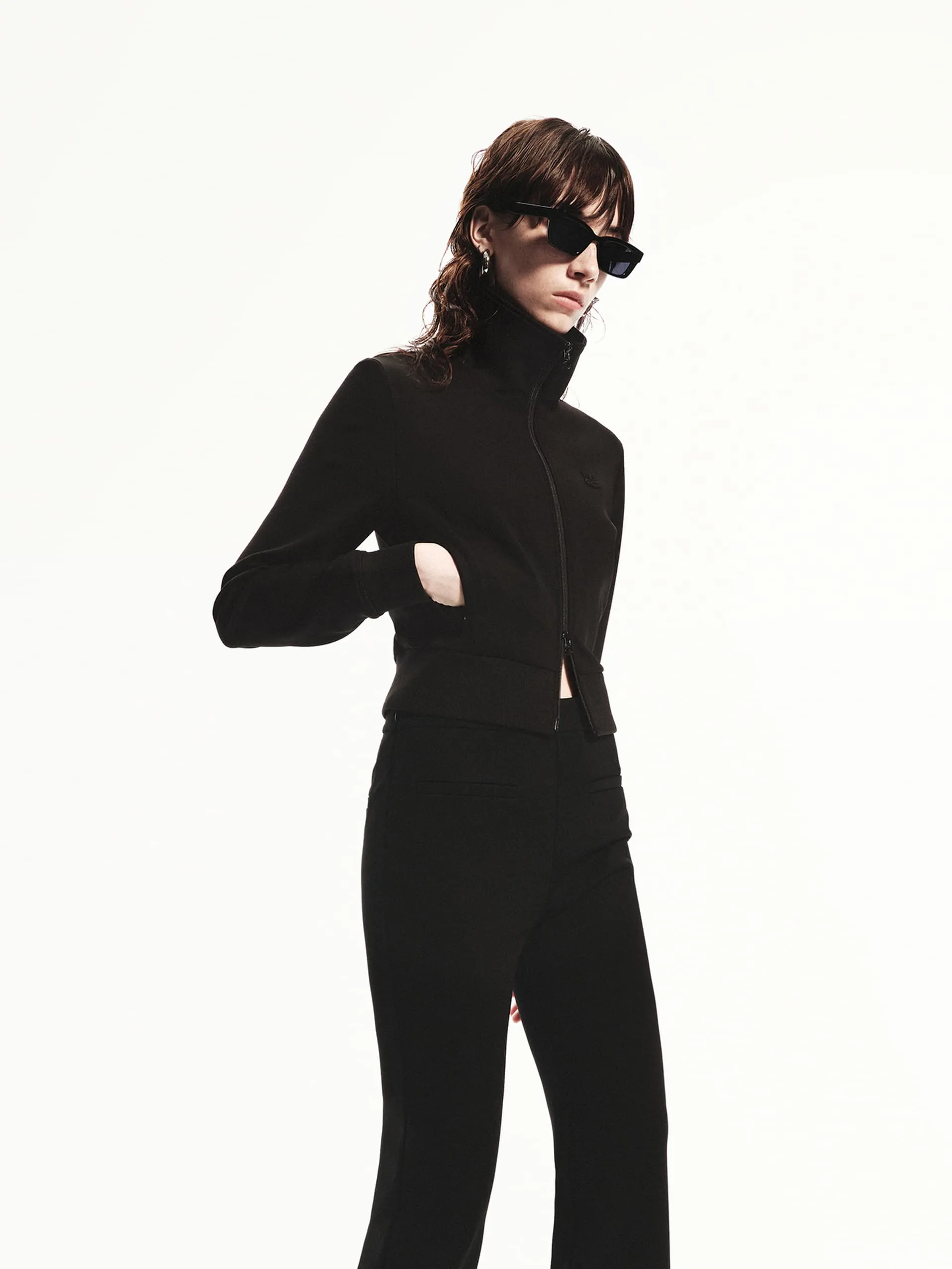 Zip Closure Fitted Jacket