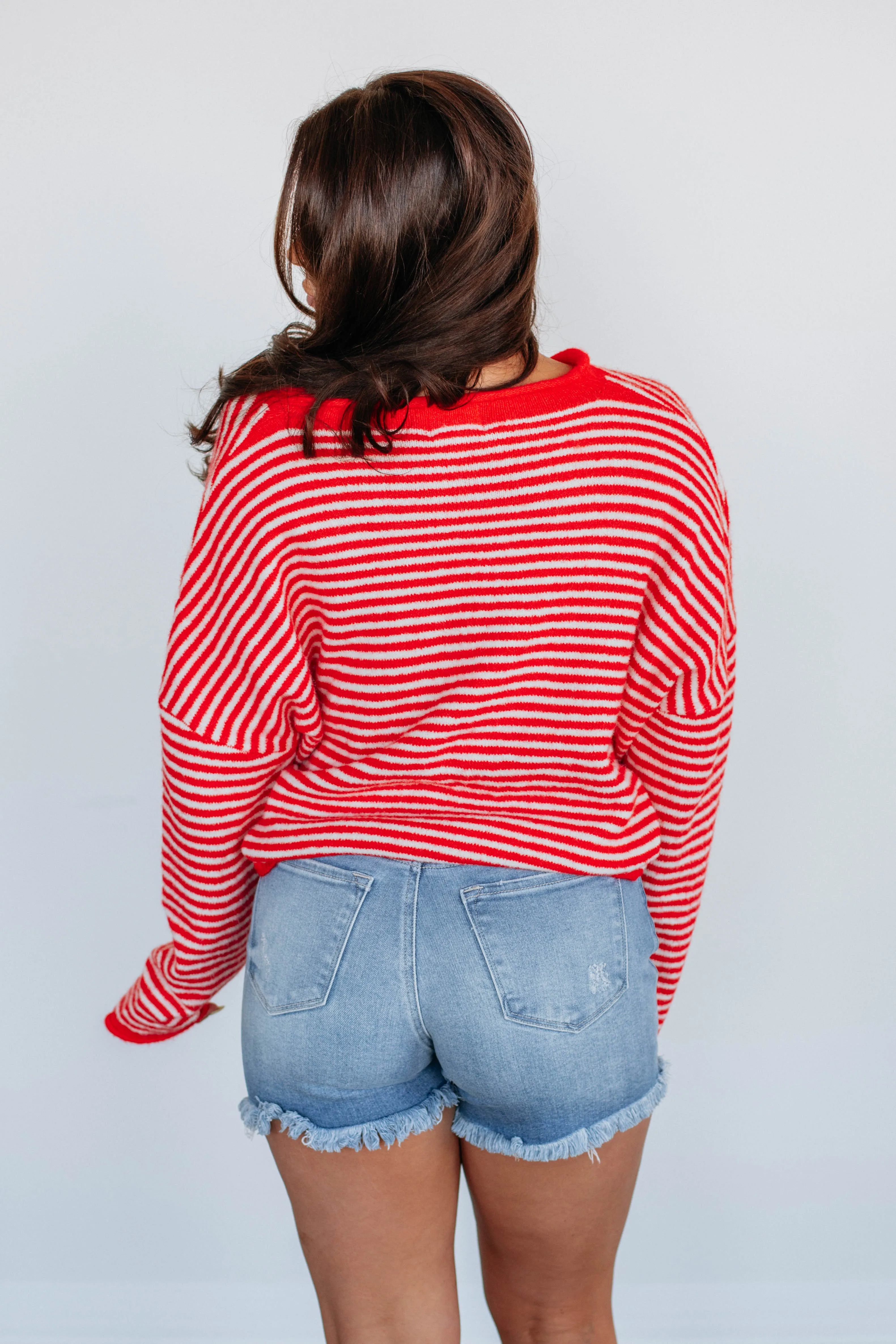 Zoelle Striped Cardigan - Cherry Mix