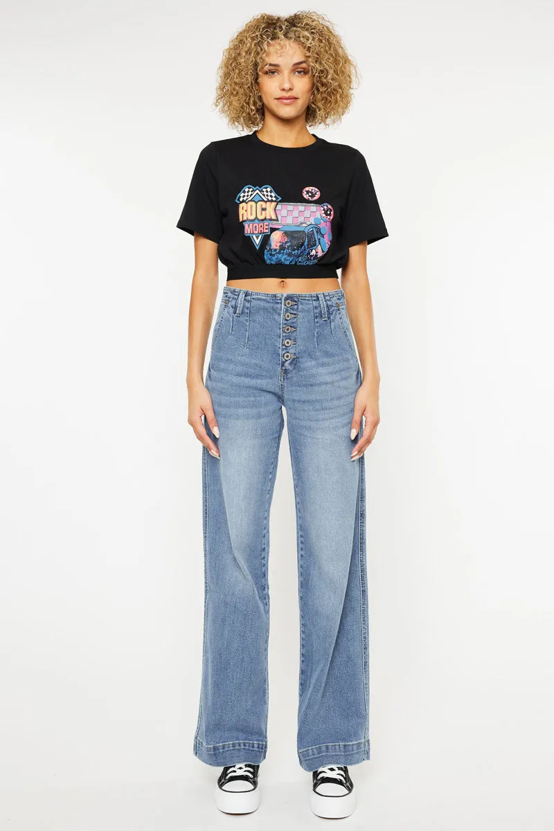 Zoelle Ultra High Rise Wide Leg Jeans