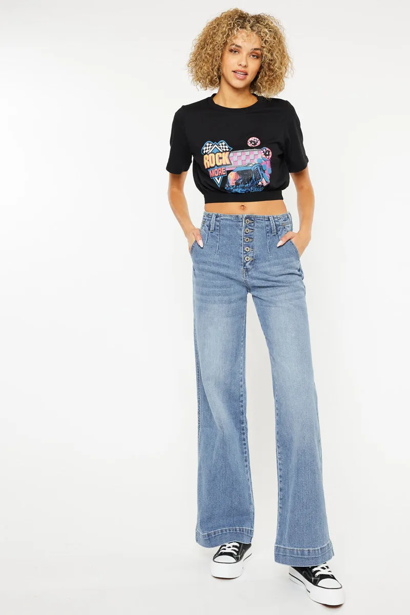 Zoelle Ultra High Rise Wide Leg Jeans